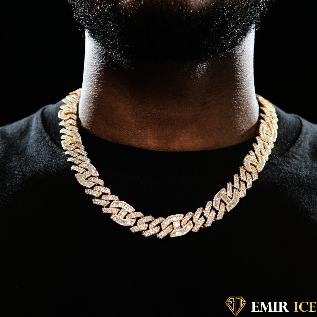 Cadena GUCCI de eslabones en oro amarillo de 14 mm