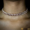 CHAINE MAILLE CUBAINE FEMME OR ROSE - 12MM - Emirice.com