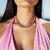 COLLIER CUBAN LINK FEMME OR JAUNE - 12MM - Emirice.com