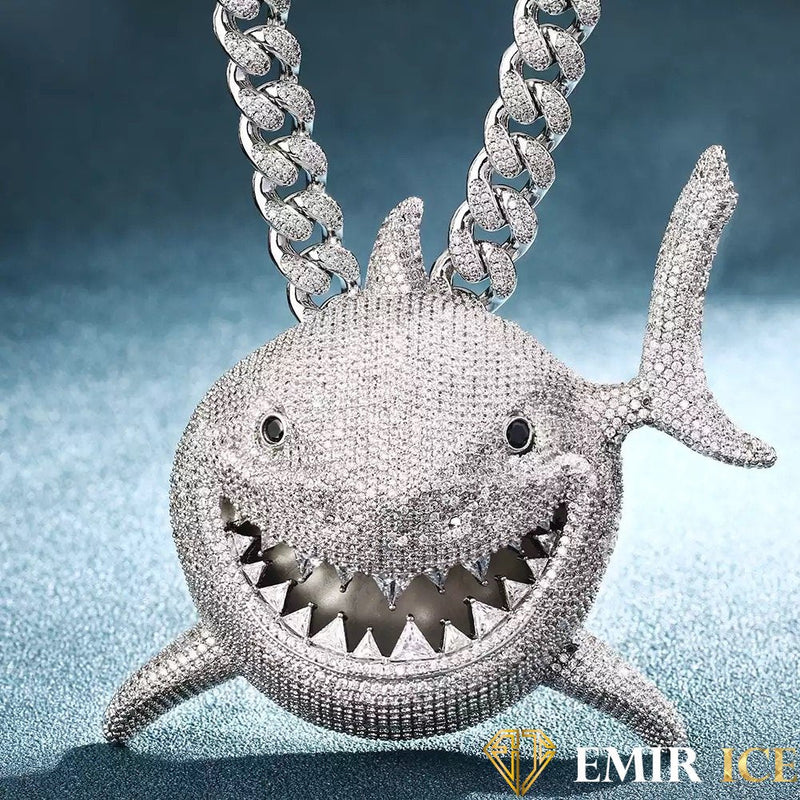 COLLIER PENDENTIF REQUIN 6IX9INE GOOBA Bijouterie Bijoux Diamant Emirice.com