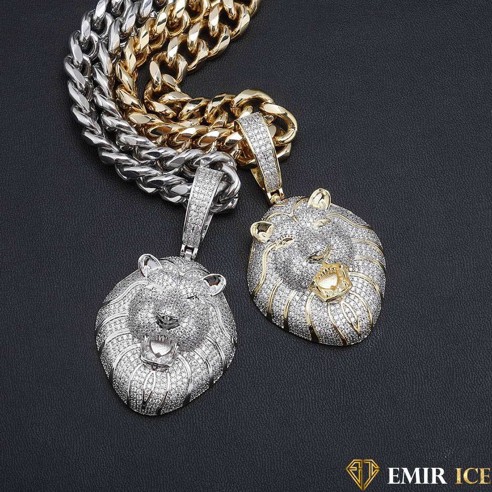 COLLIER PENDENTIF TETE DE LION - Emirice.com