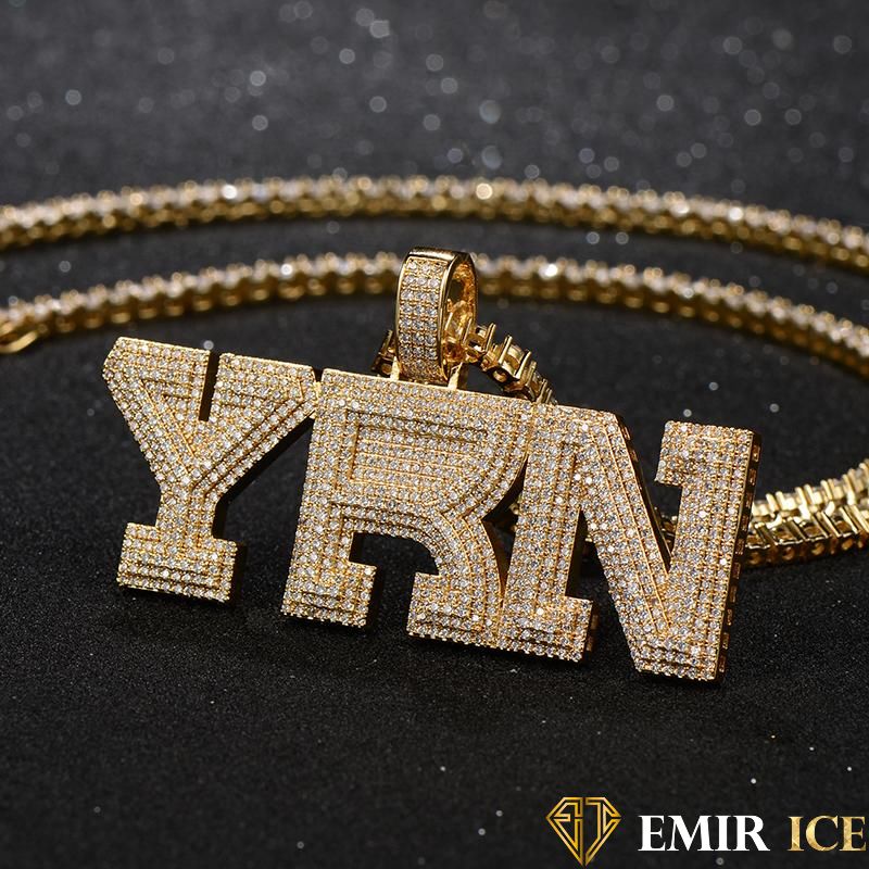 COLLIER PENDENTIF YRN OR JAUNE - Emirice.com