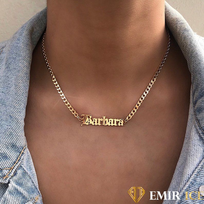 COLLIER LETTRE ECRITURE ANCIEN ANGLAIS - Emirice.com