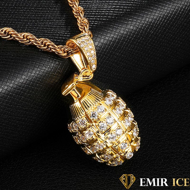 COLLIER PENDENTIF GRENADE - Emirice.com