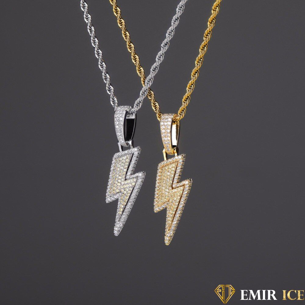 COLLIER PENDENTIF FOUDRE - Emirice.com