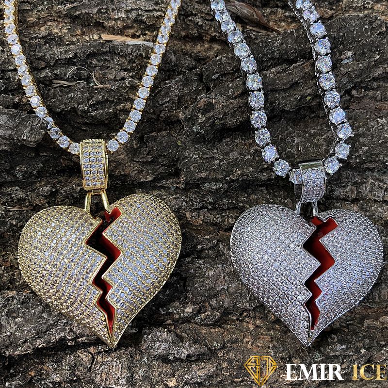 COLLIER PENDENTIF CŒUR BRISÉ™ : Heart Break - Emirice.com