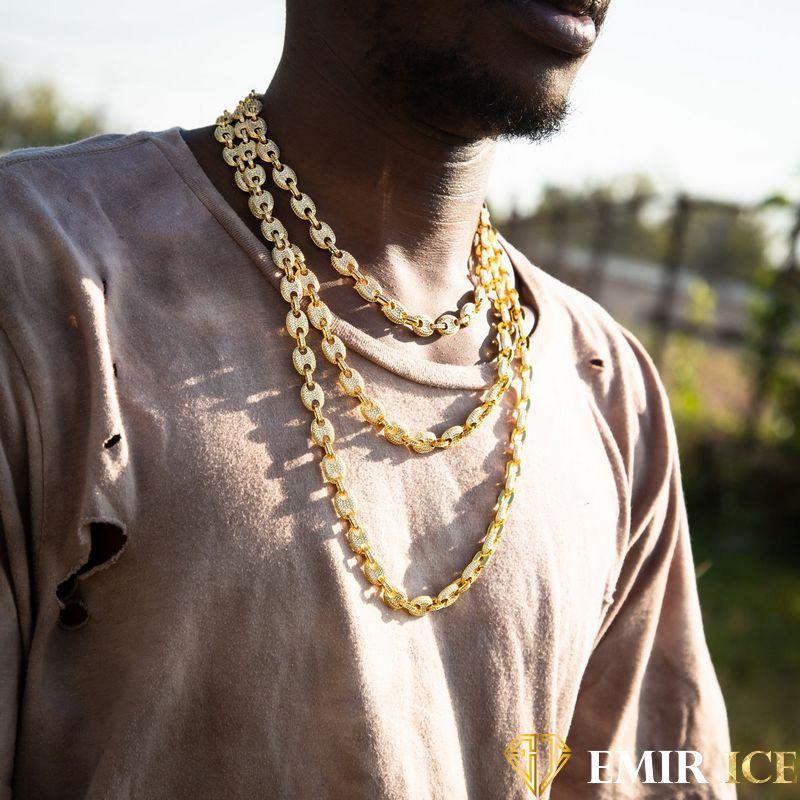 Or Jaune Chaine Or Homme Grain De Café 18 Carats Graine De Café Or Collier Homme Chaîne Grain De Café