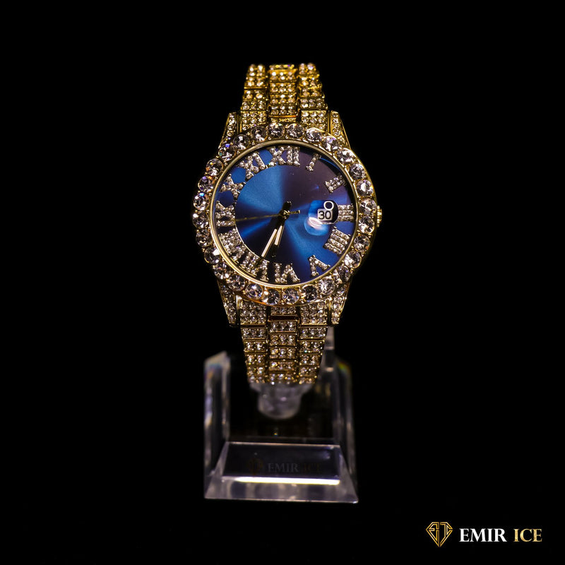 MONTRE EMIR BLUE WATCH OR JAUNE - Emirice.com