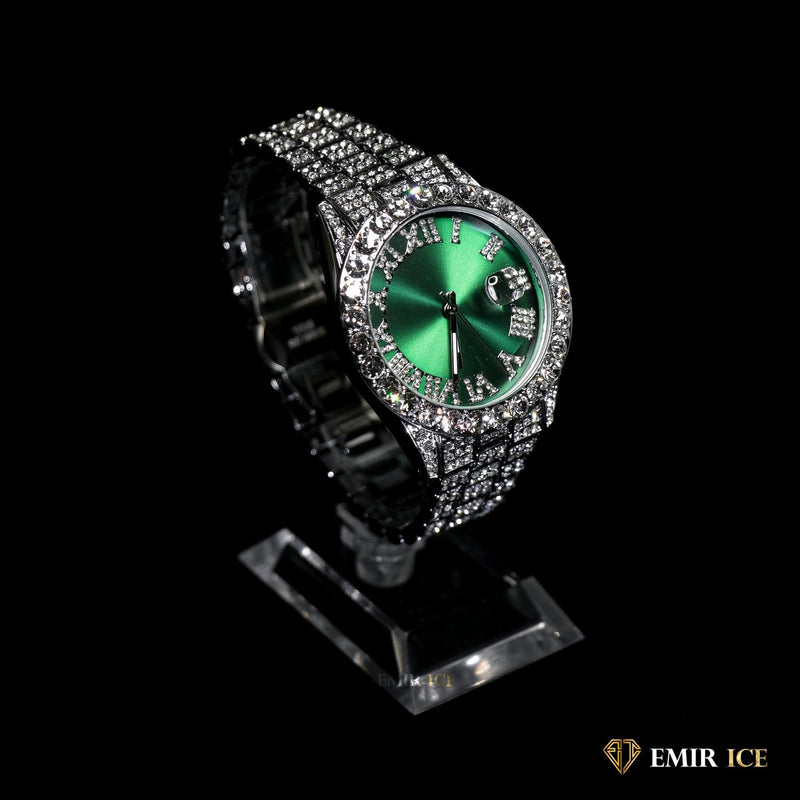 MONTRE EMIR GREEN WATCH OR BLANC Bijouterie Bijoux Diamant Emirice.com