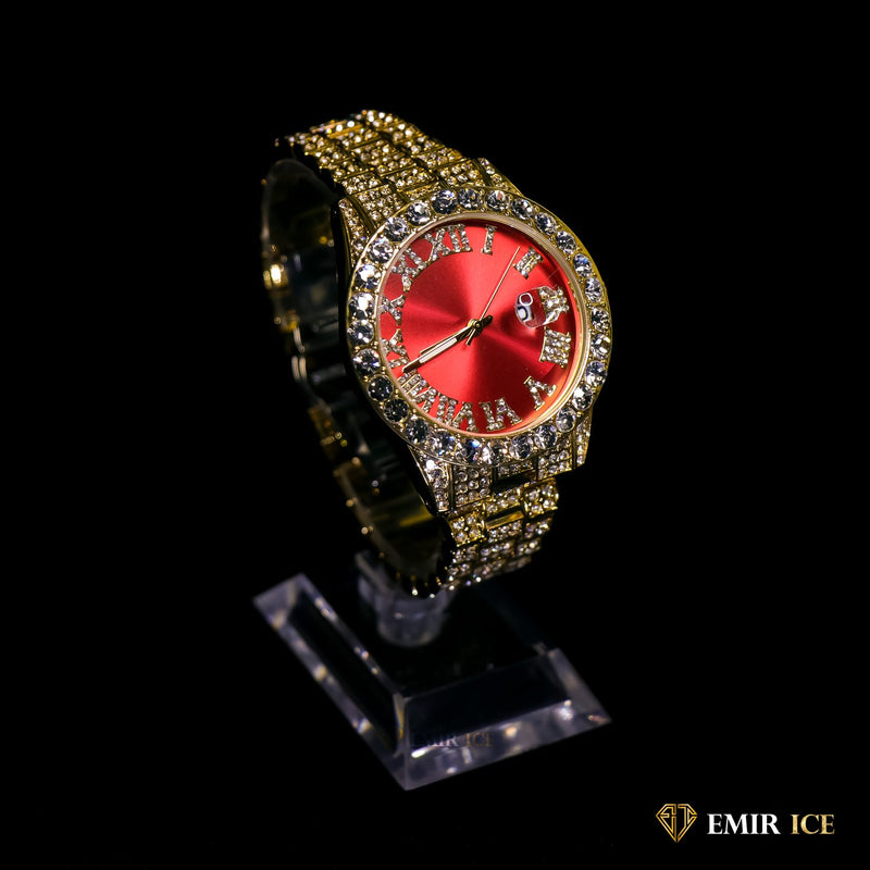 MONTRE EMIR RED WATCH OR JAUNE - Emirice.com