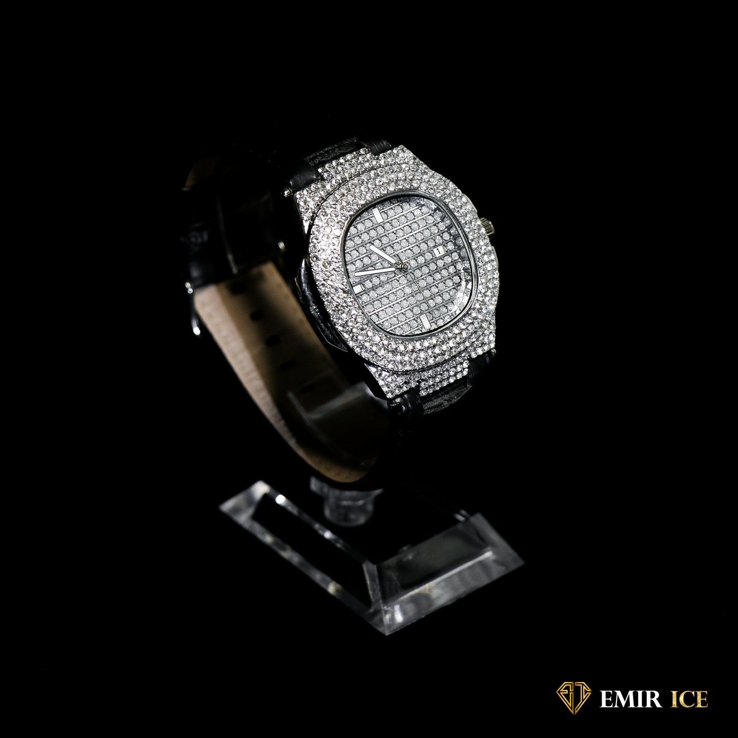 EMIR WATCH WHITE GOLD LEATHER