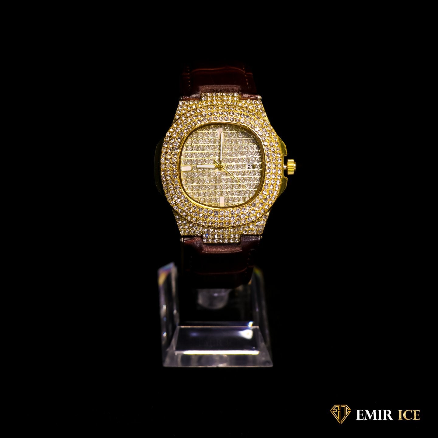 MONTRE EMIR WATCH VCUIR OR JAUNE - Emirice.com