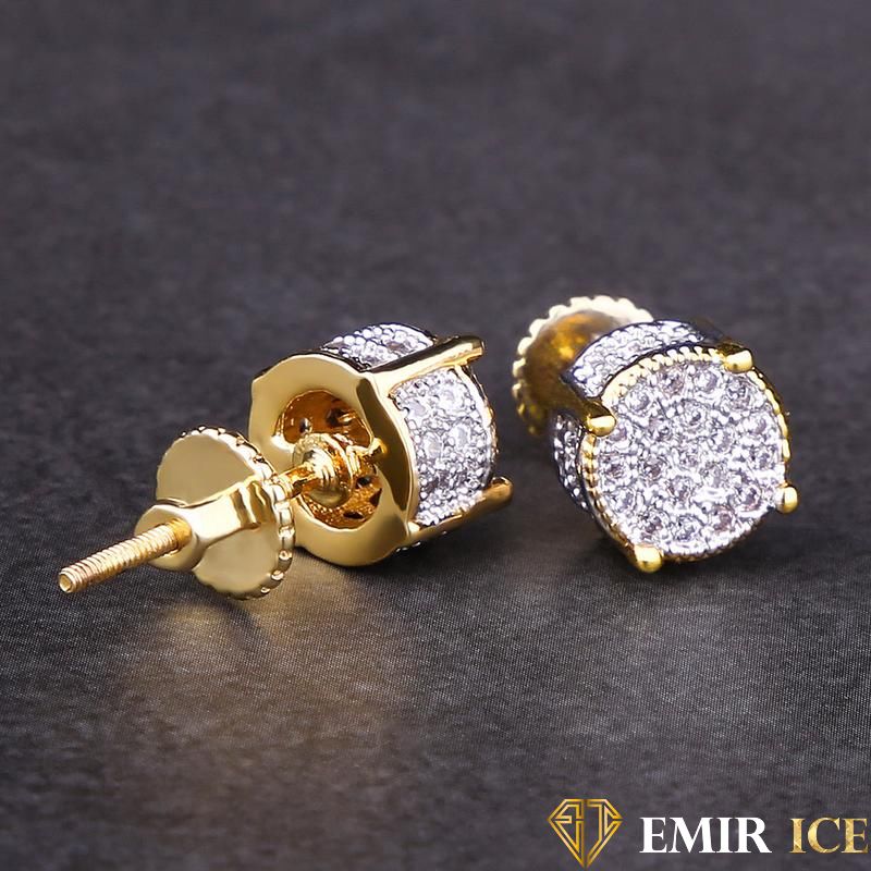ANNEAUX EMIR EARRINGS OR BLANC V4 - Emirice.com