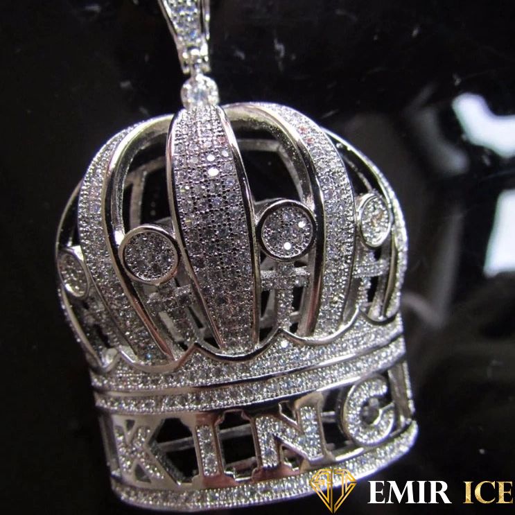 COLLIER PENDENTIF COURONNE KING - Emirice.com