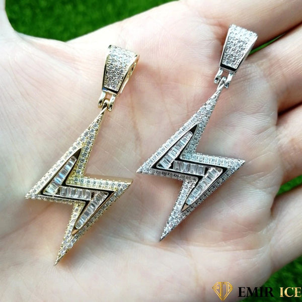 Collier petit éclair plaqué or main image 1