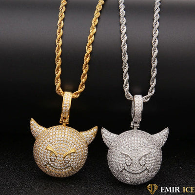 COLLIER PENDENTIF EMOJI DIABLE DEMON ICE - Emirice.com