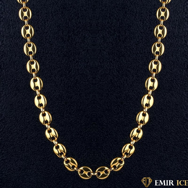 Chaîne grain de café 45cm En Plaqué or 18 Carats Bijoux MIXTE Dorée Chaîne grain de café 45cm En Plaqué or 18 Carats Bijoux MIXTE Dorée