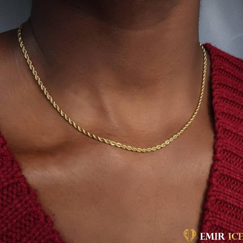 COLLIER MAILLE TORSADÉE FEMME