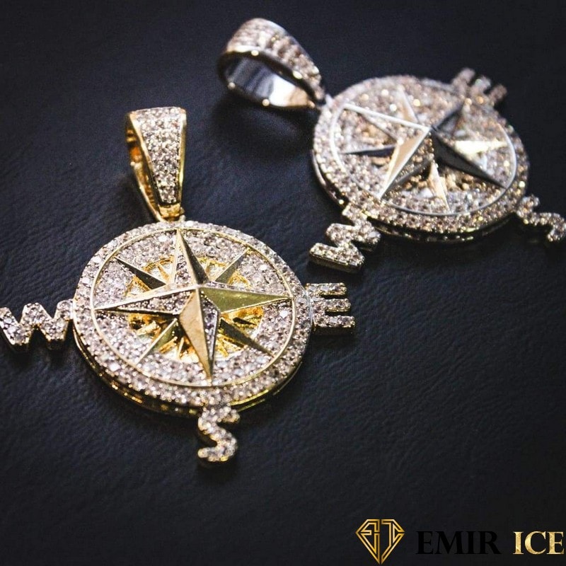 COLLIER PENDENTIF BOUSSOLE™ : Symbole de persévérance - Emirice.com