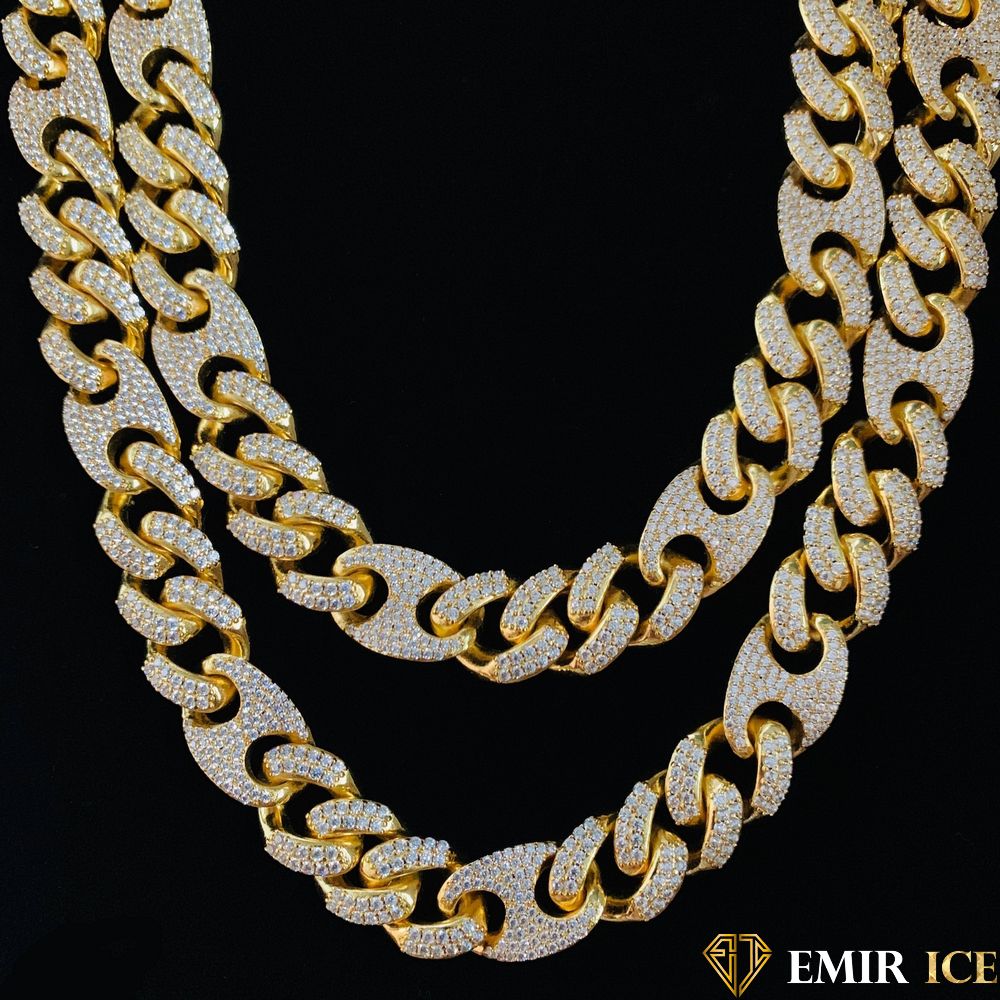 CHAINE EMIR GUCCI LINK 16MM OR JAUNE - Emirice.com