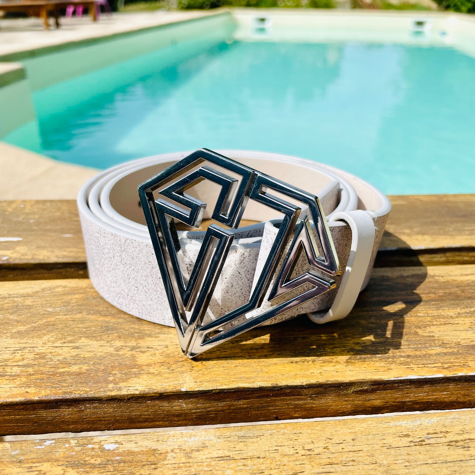 EMIR BELT x WHITE SILVER BELT