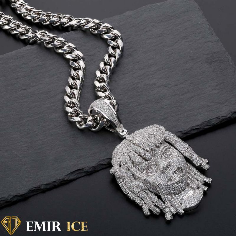 LIL PUMP WHITE GOLD PENDANT